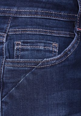Cecil Slim-fit-Jeans in mittelblauer Waschung