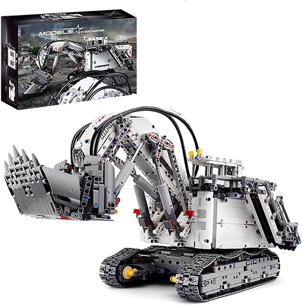 Mould King Mould King 13130 Ferngesteuerter Raupenbagger 4065+ Teile Konstruktionsspielsteine, (4065 St)