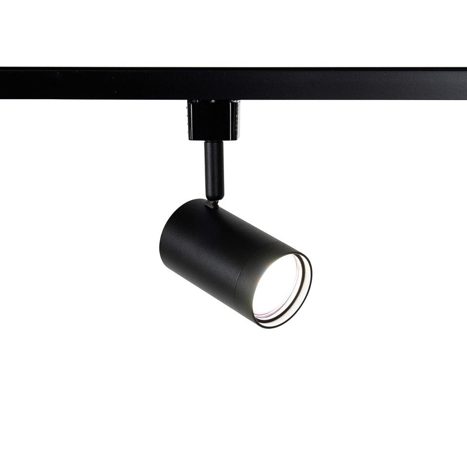 Qazqa Schienensystem-Sets Iconic jeana, Dimmbar, LED wechselbar, Extra-Warmweiß, QAZQA Schienen­leuchte, gu10, Schwarz, Stahl, Modern