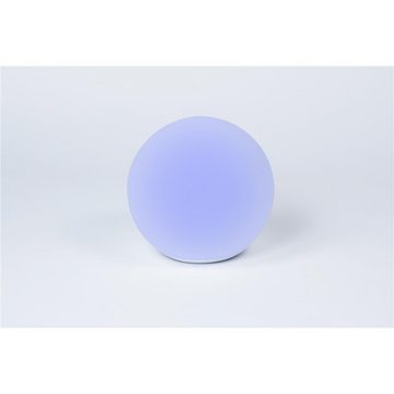 Telefunken Gartenleuchte 20er Ball Tap On, LED fest integriert, Lichtball, 20 cm, Solar, RGB Farbwechsel, Dämmerungssensor