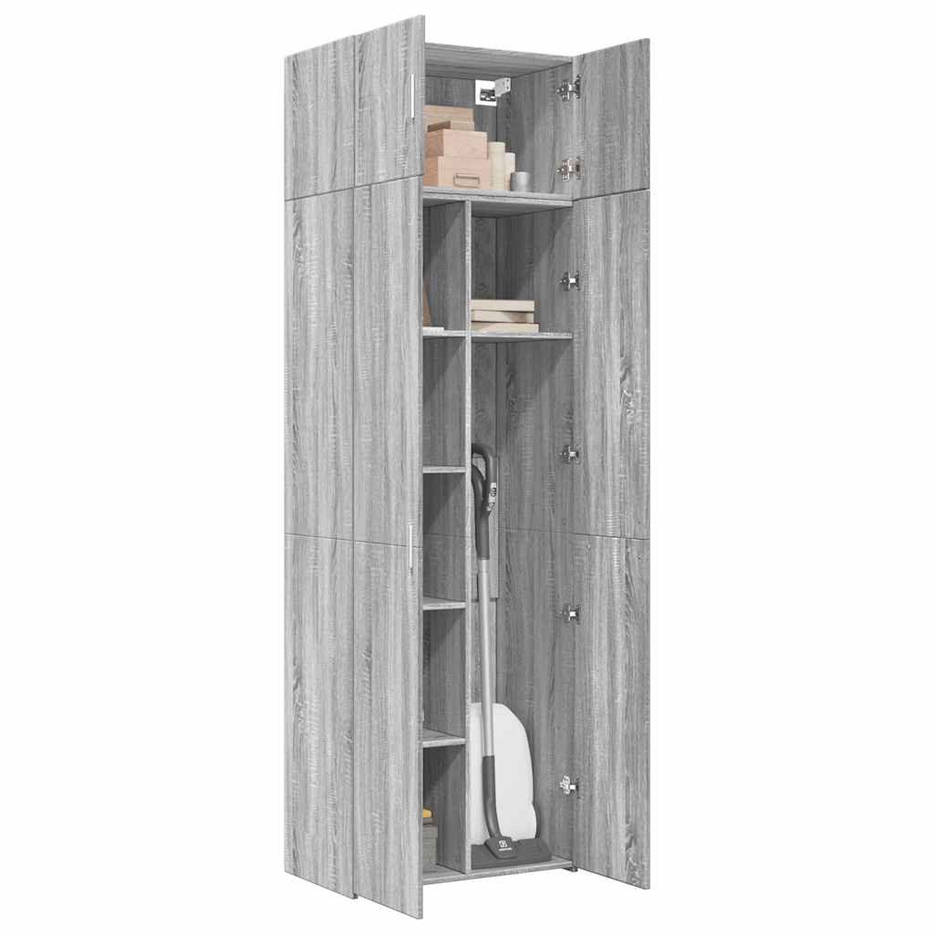 vidaXL Sideboard Hochschrank Grau Sonoma 70x42,5x225 günstig online kaufen