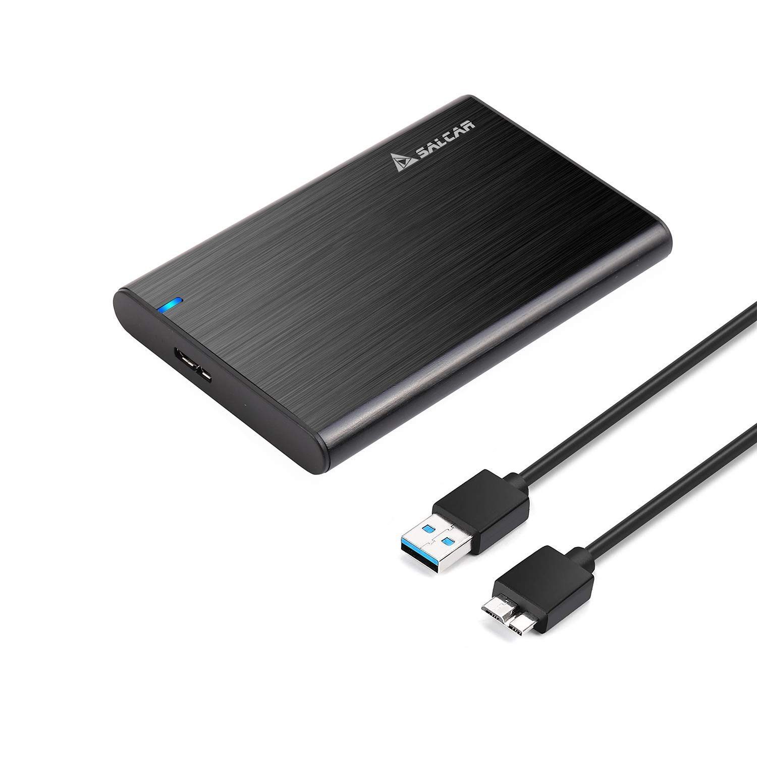 Salcar Festplatten-Gehäuse »2,5 Zoll USB Festplattengehäuse Aluminium UASP Festplatte  Gehäuse Case«, für 9.5mm 7mm 2.5" SATA HDD SSD mit USB 3.0 Kabel