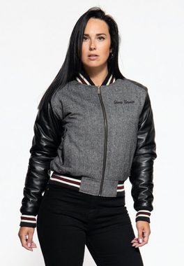 QueenKerosin Collegejacke Fischgrat