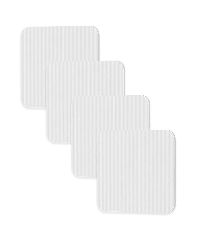 Vimoda Antirutsch Teppichunterlage Pads Antirutschmatte, 4-St., 10*10cm, (4-St., waschbarer), rutschfest für Laminat, Fliesen & Kinderzimmer, Badezimmer, Küche