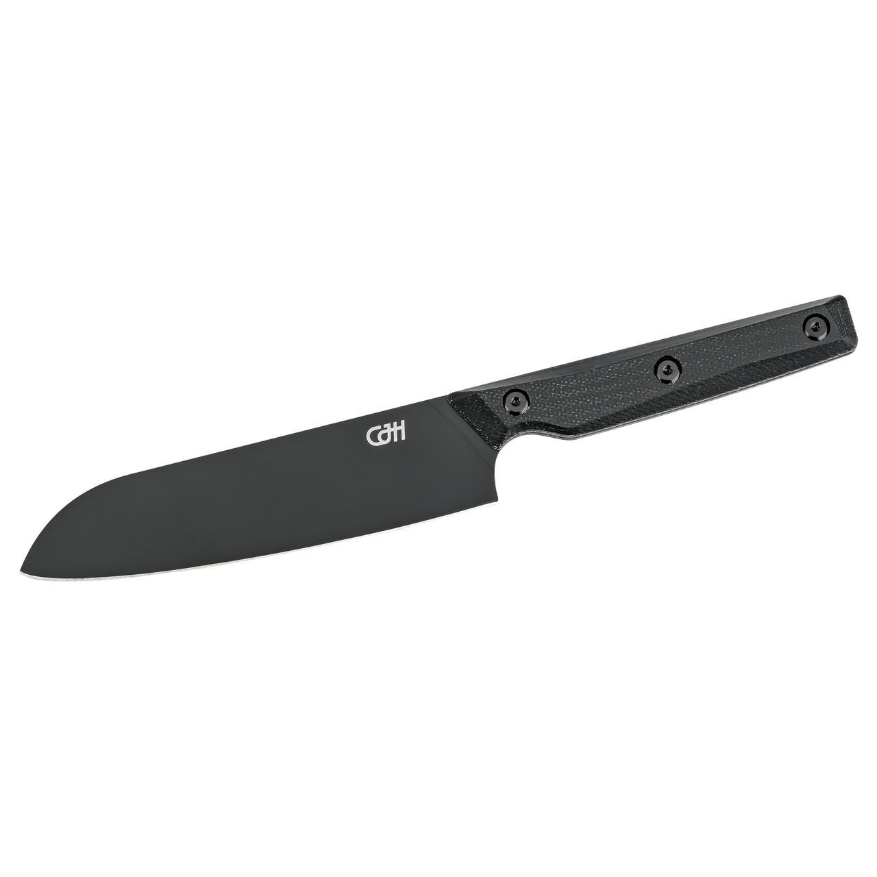 CJH Santokumesser CJH Santoku-Messer klein, VG10 Stahl, Micarta, schwarz