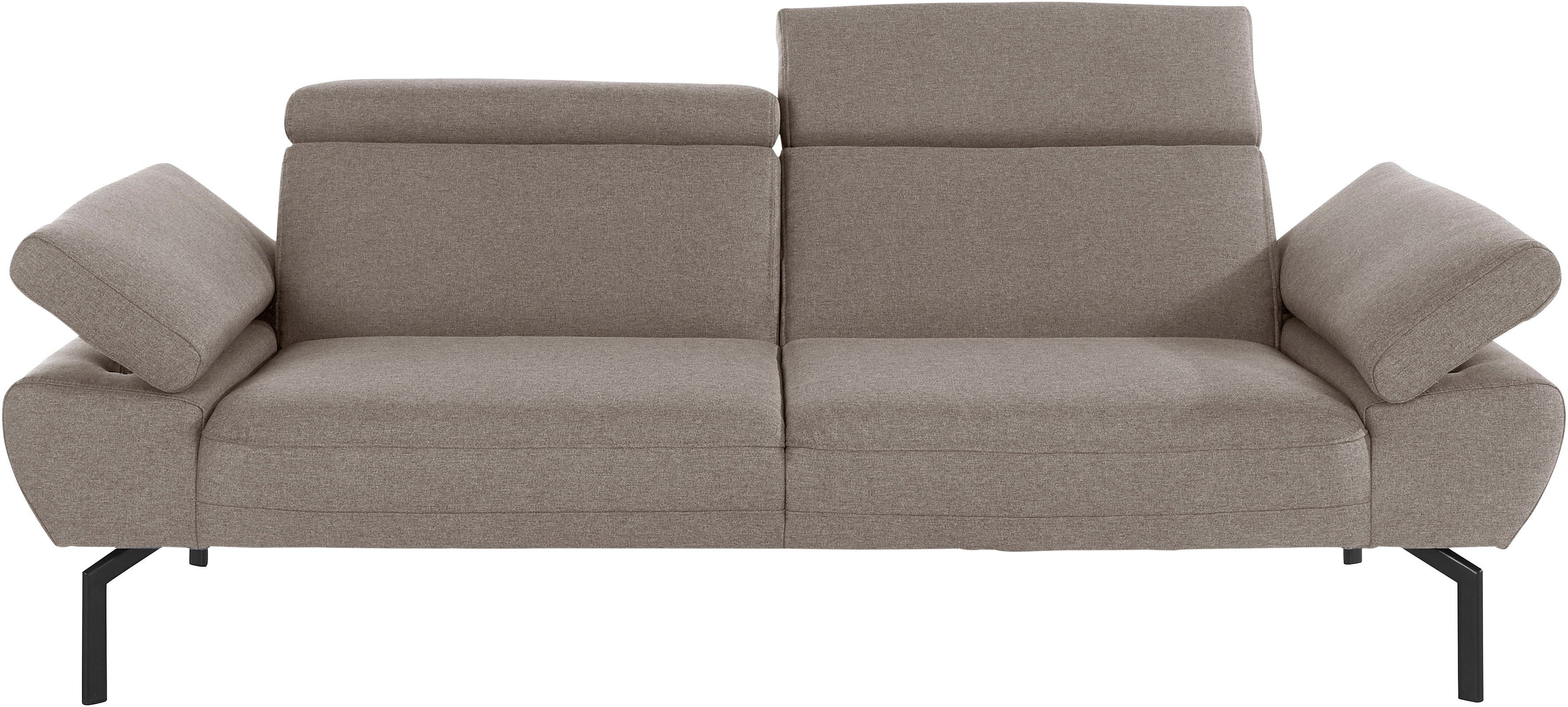 2,5-Sitzer Luxus, Rückenverstellung, of Places Lederoptik in Luxus-Microfaser mit Style wahlweise Trapino