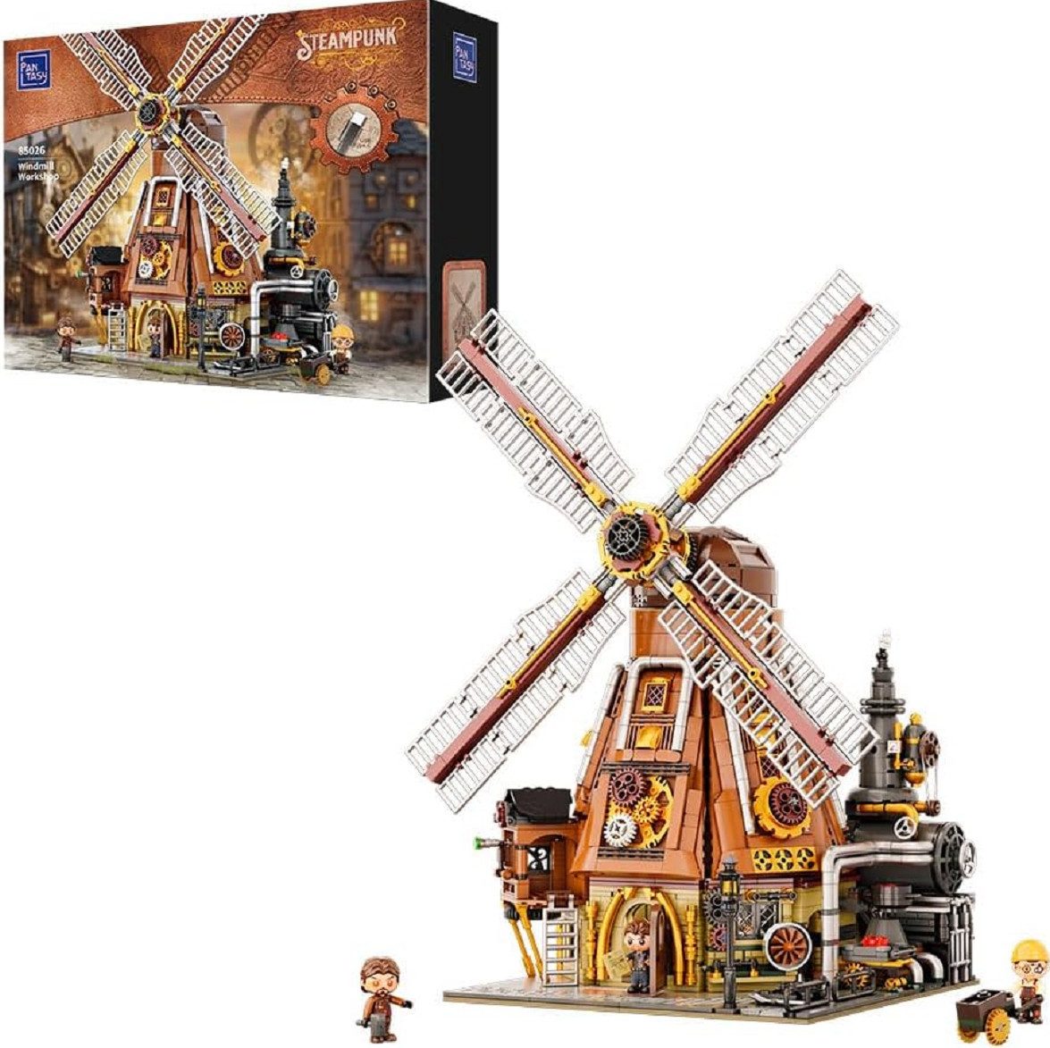 Pantasy Pantasy 85026 Steam Punk Windmühle 2.400 Teile Konstruktions-Spielset, (2400 St)
