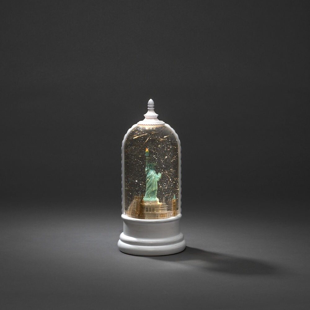 KONSTSMIDE LED Laterne "Freiheitsstatue" weiß, warmweiß, batteriebetrieben, günstig online kaufen