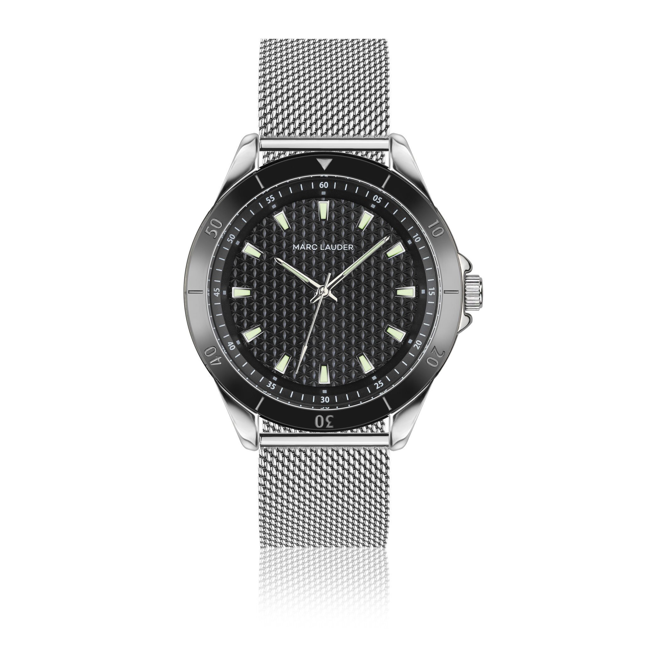 Quarzuhr MD3-B010S Madrid Silver Mesh