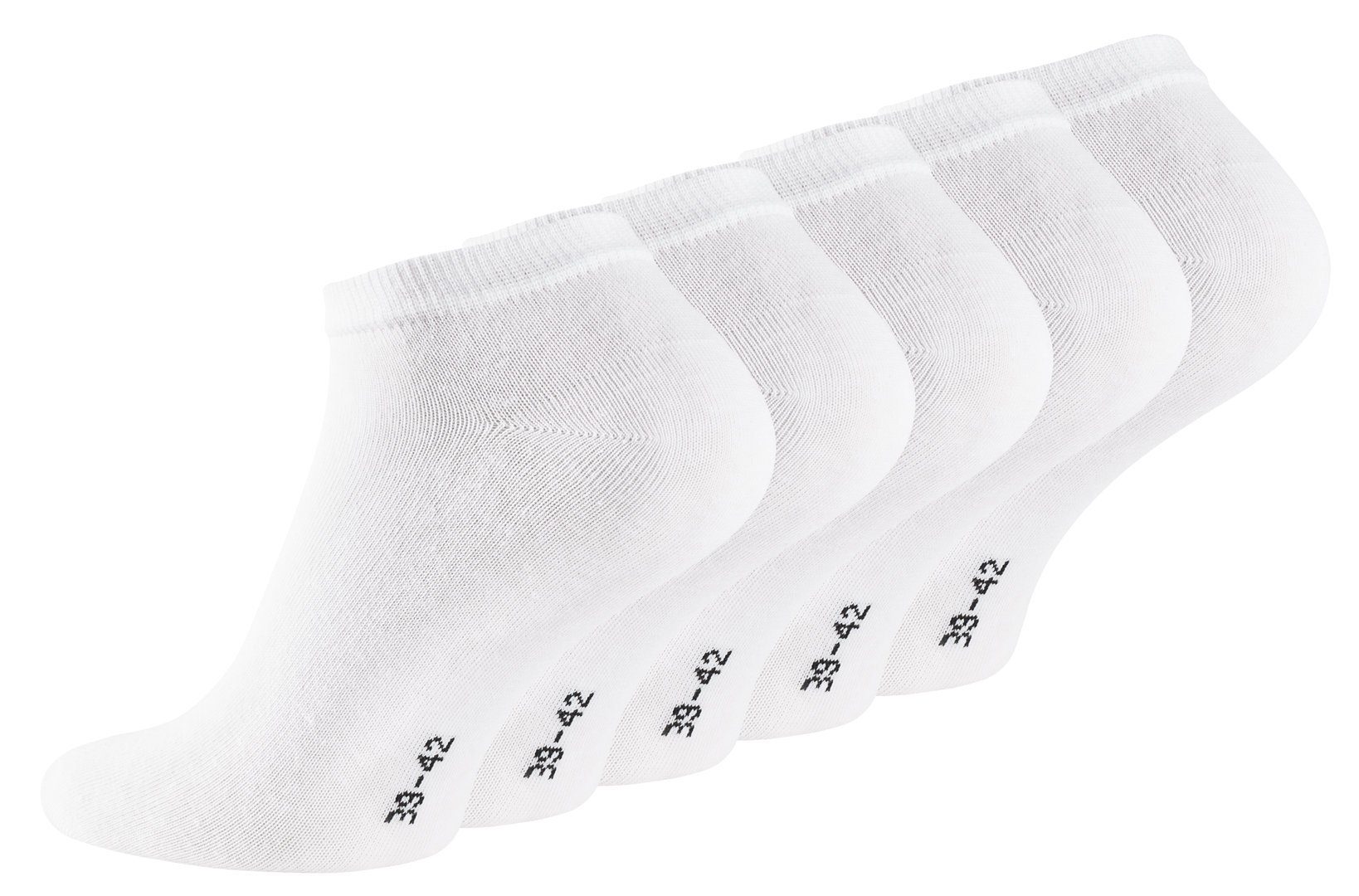 Reslad Sneakersocken Damen & Herren Sneaker Socken Kurz (10 x Paar) für Frauen & Männer (10-Paar) Sneakersocken Füßlinge Unisex