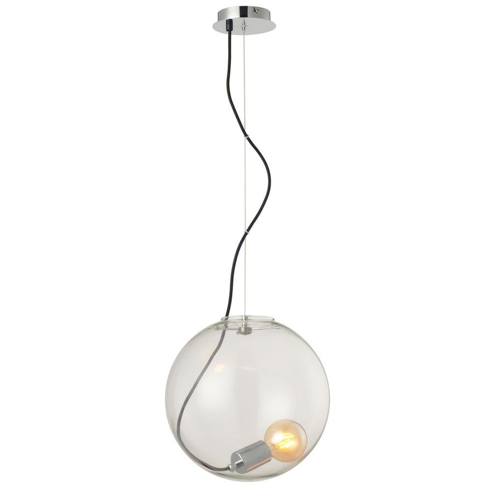 s.luce Pendelleuchte Pendelleuchte Sphere Glaskugel Chrom, günstig online kaufen
