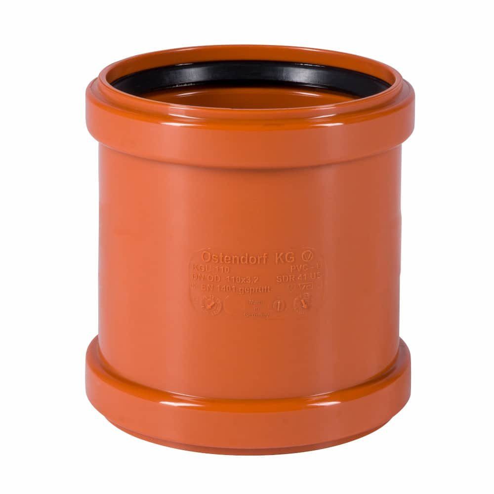 KLASEBO® Steckfitting KG Überschiebmuffe DN 250, Abwasserrohr Muffe, Kanalrohr