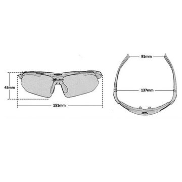 GelldG Sonnenbrille Sportbrille für Herren und Damen, Sportsonnenbrille