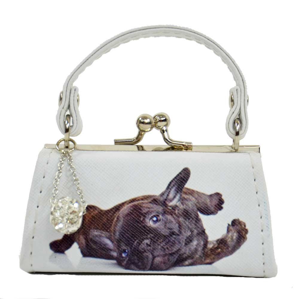 Kögler Mini Geldbörse Mario Moreno Geldbörse Hund Französische Bulldogge Münzbörse Mini Bag (1-tlg), Fotodruck
