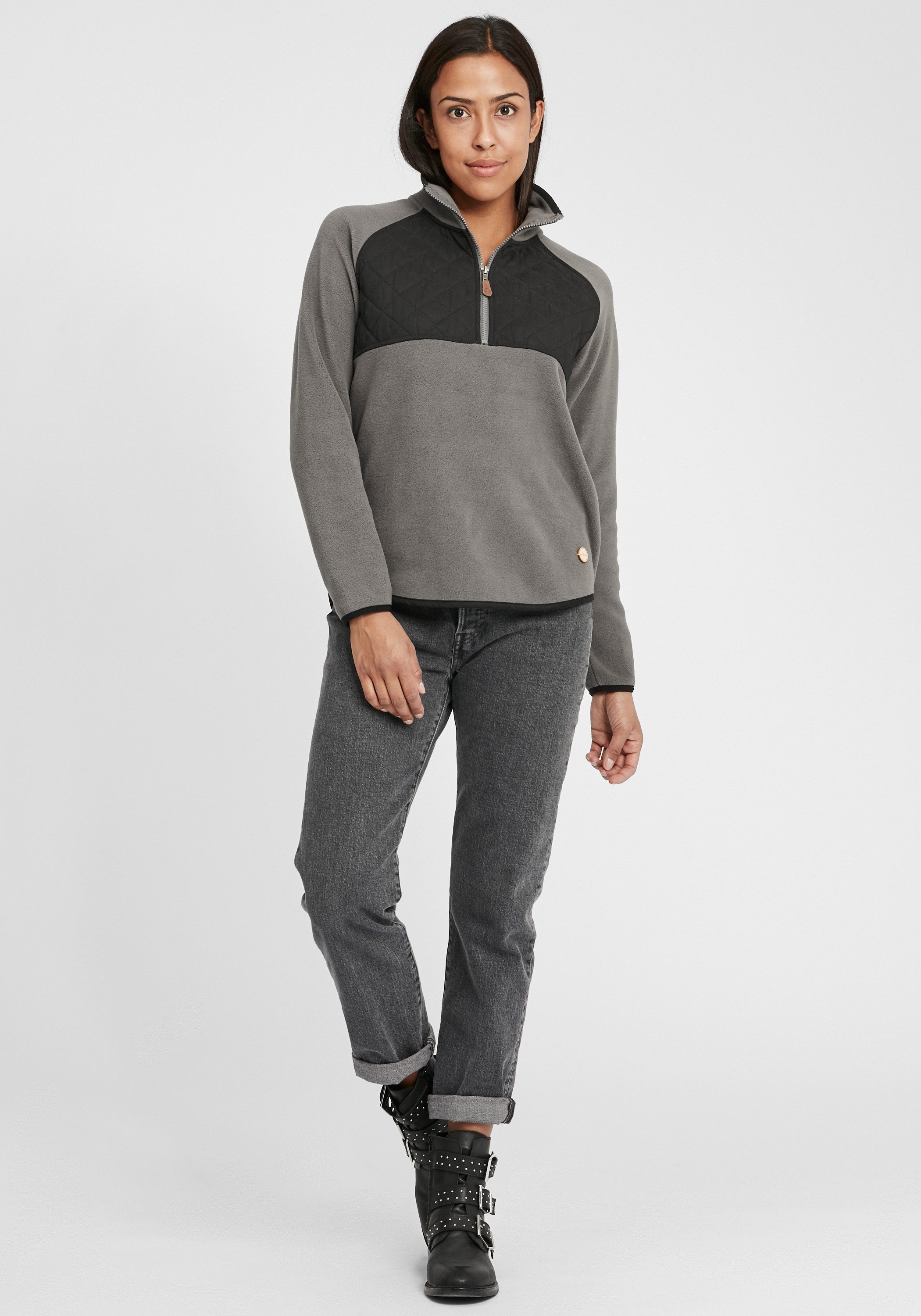 OXMO Sweatshirt OXMalita Fleece Troyer mit günstig online kaufen