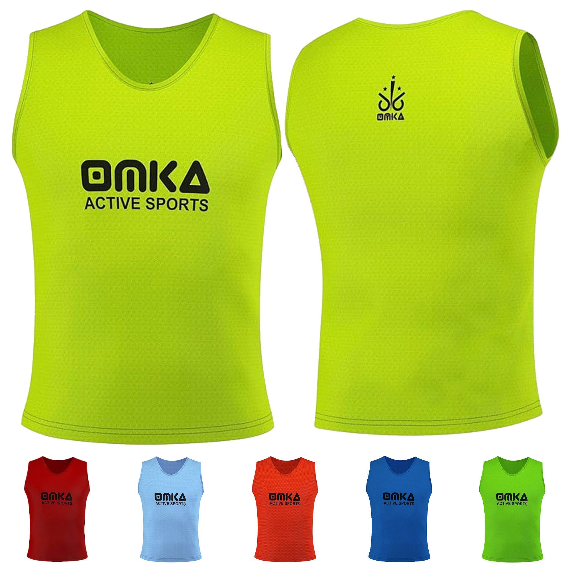 OMKA Trainingsleibchen Bib-OMKA x 1 (Packung) OMKA Leibchen Trainingsleibchen Markierungshemd