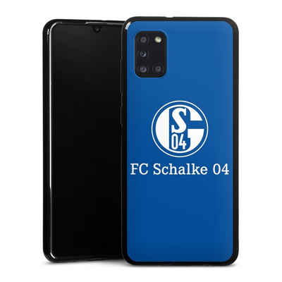 DeinDesign Handyhülle FC Schalke 04 Blau, Samsung Galaxy A31 Silikon Hülle Bumper Case Handy Schutzhülle