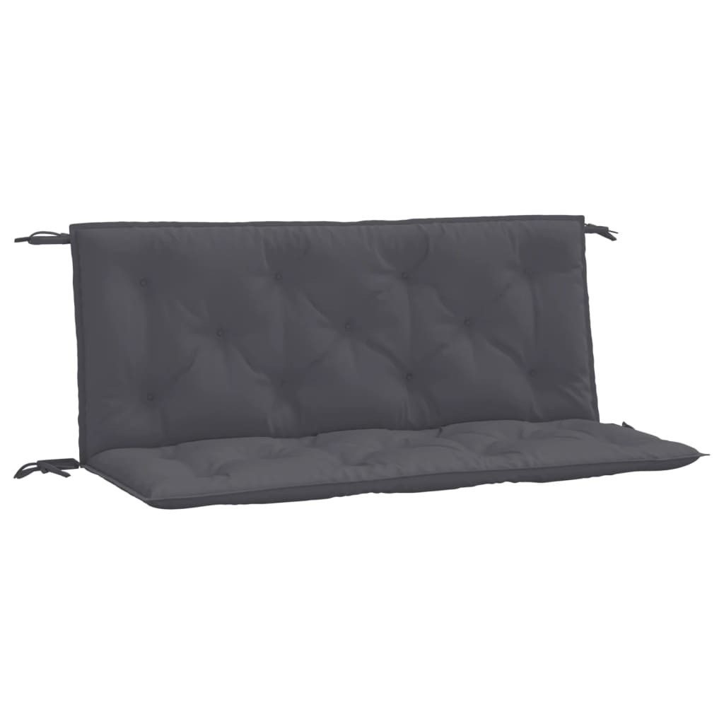 vidaXL Sitzauflage Gartenbank-Auflagen 2 Stk. Anthrazit günstig online kaufen