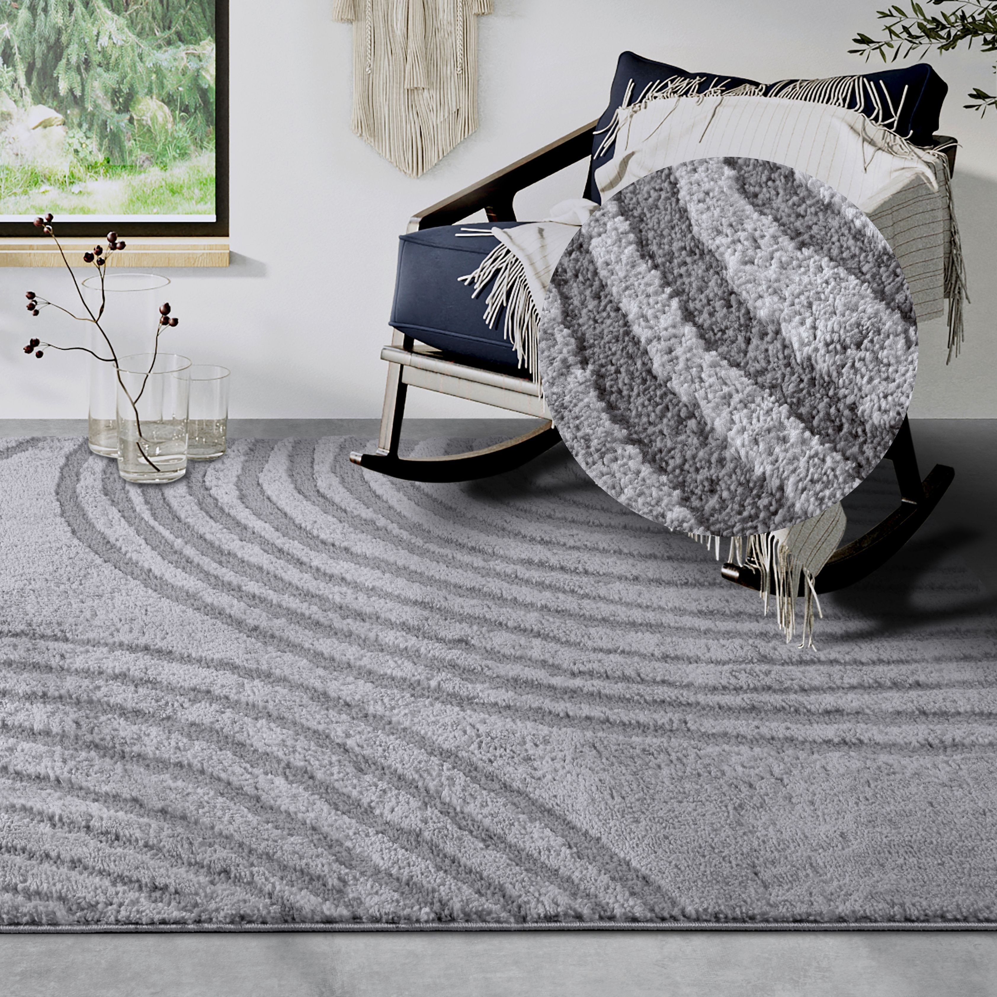 ELLE DECORATION Designteppich Pigment, rechteckig, Höhe: 18 mm, Hochflor, S günstig online kaufen