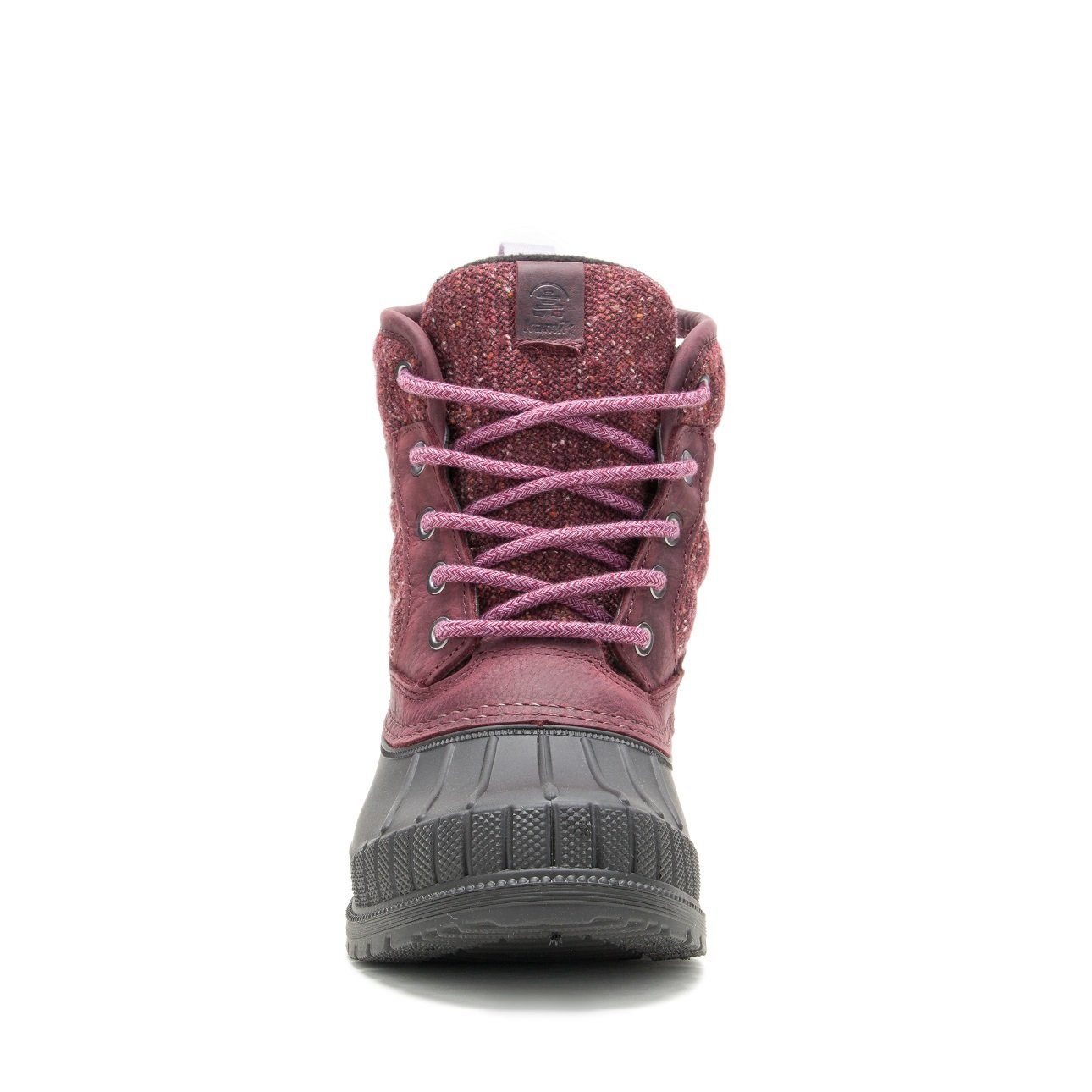 Kamik Sienna Mid 2 Leder - Made in Canada - burgunderrot Damen Winterstiefel