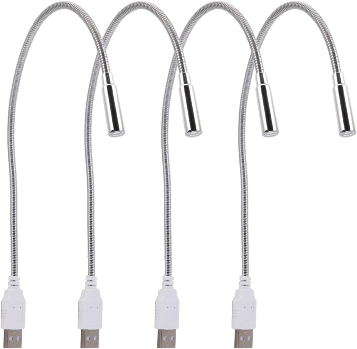 FELIXLEO USB-Lampion 4er Set USB Nachtlicht Schwanenhals Lampe für Laptop Tastatur (1-St)