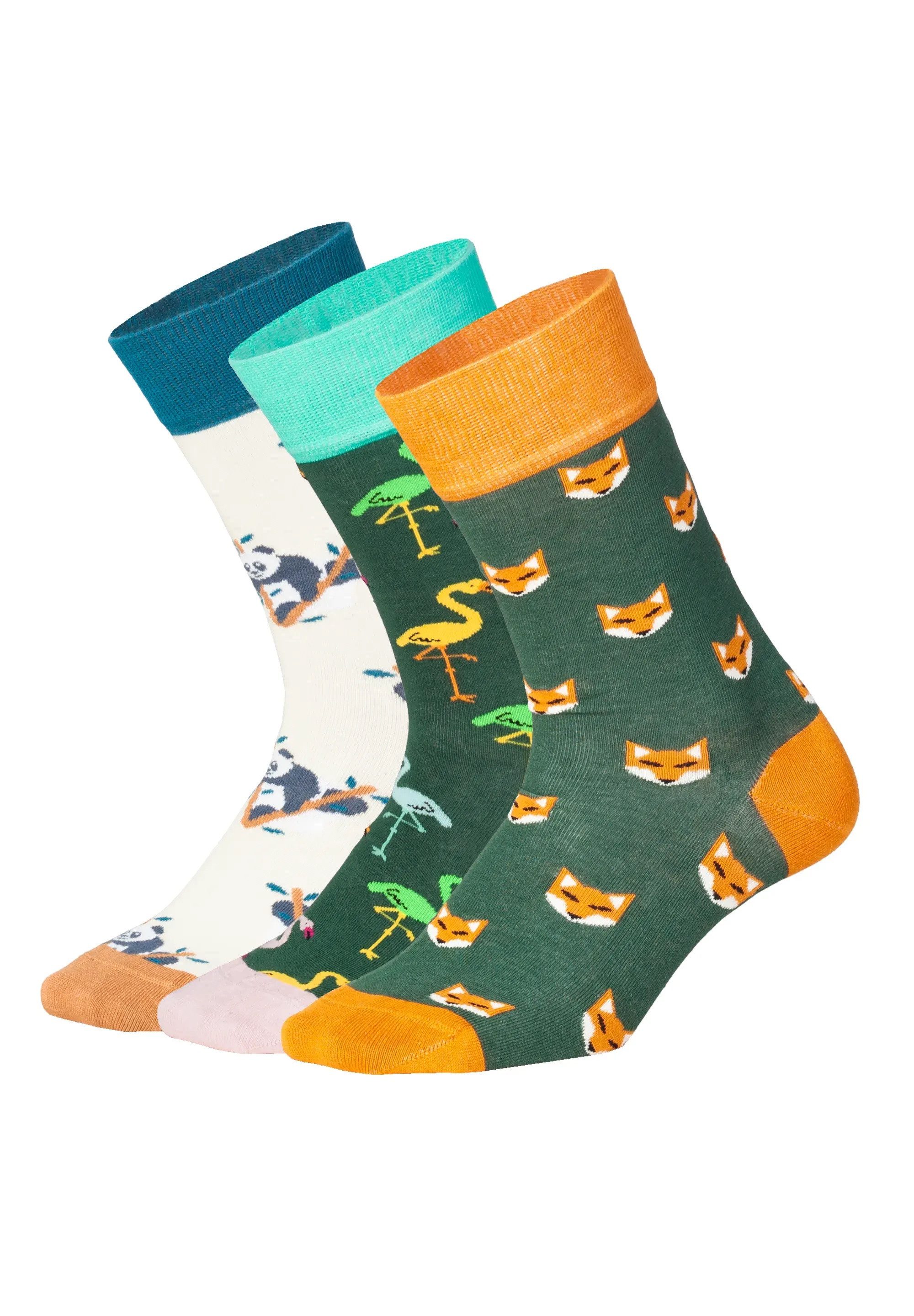 DillySocks Basicsocken Wondrous Wildlife aus nachhaltiger Baumwolle & recyceltem Polyamid