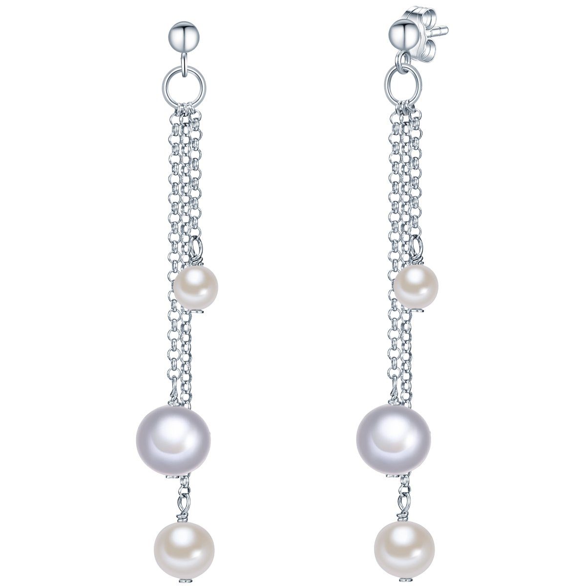 Valero Pearls Сережки з бісеру silber, aus Süßwasser-Zuchtperlen