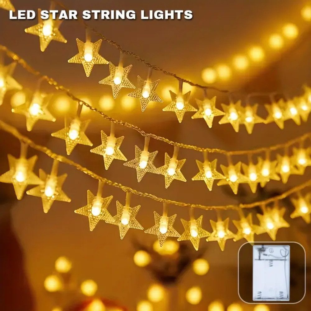 Montegoni Lichterkette Stern Lichterkette 3m 20 LED, Fenster Wand Zimmer De günstig online kaufen