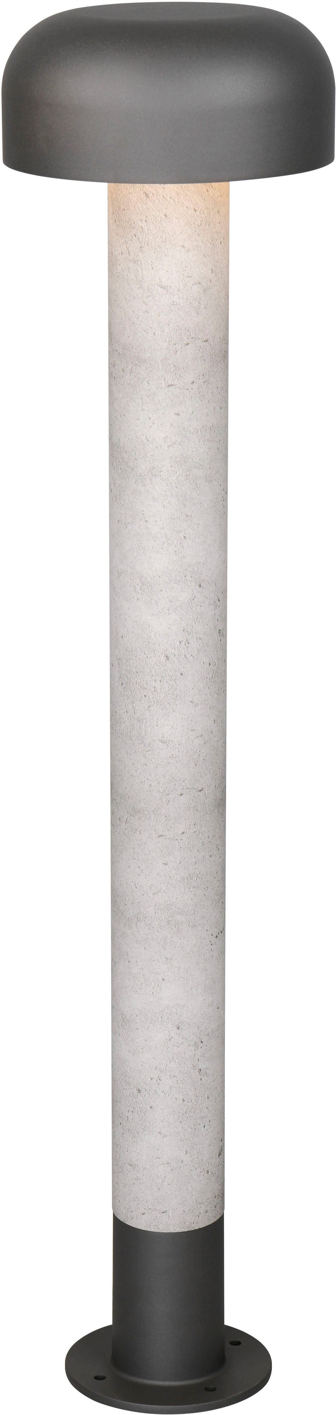TRIO Leuchten Außen-Stehlampe FRASER, Outdoor Stehleuchte Höhe 85cm, exkl 1x E27 max 10W, IP54, Leuchtmittel wechselbar, warmweiß - kaltweiß, Stehlampe Garten Terrasse, Ø 19cm Höhe 85cm, wechselbares Leuchtmittel