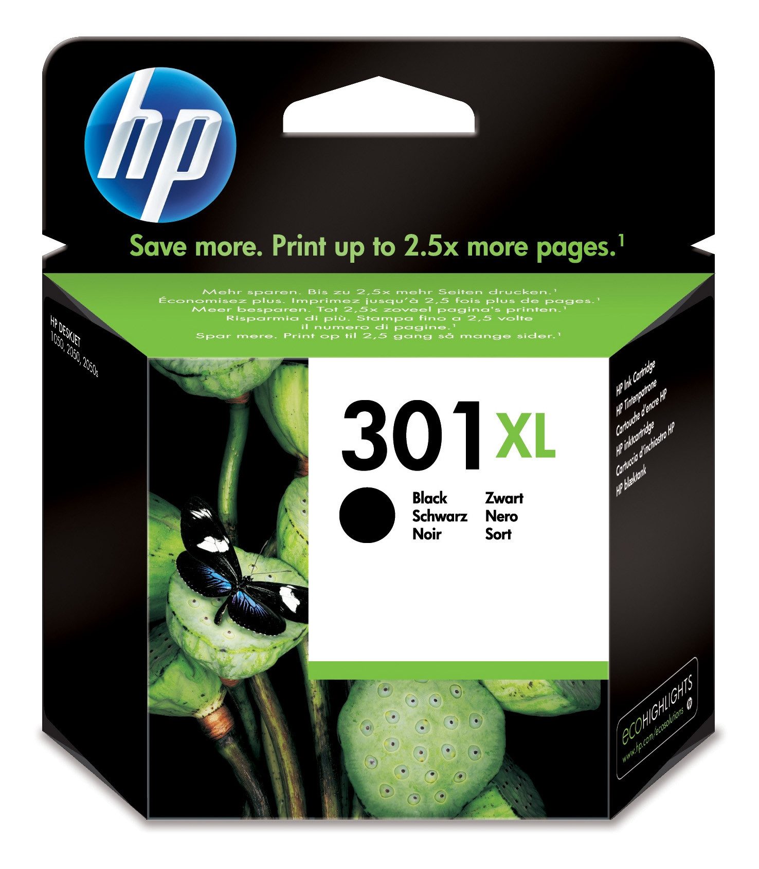 HP Druckerpatrone Original HP 301XL (CH563EE) Black Tintenpatrone
