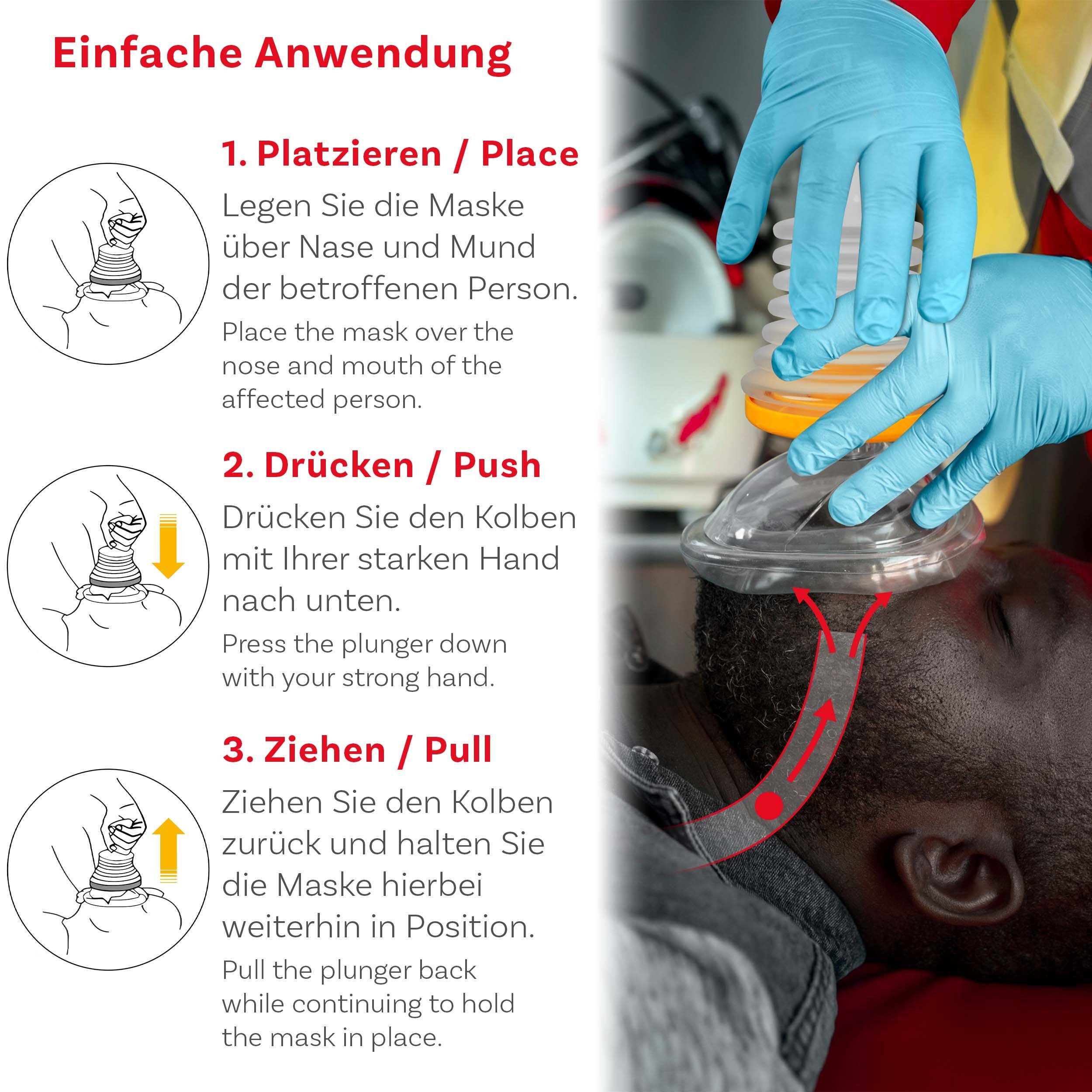 pulox Arzttasche ChokeVAC Anti-Erstickungsgerät inkl. 3 Masken