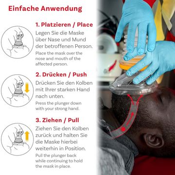 pulox Arzttasche Pulox ChokeVAC - Anti-Erstickungsgerät inkl. 3 Masken in transparenter