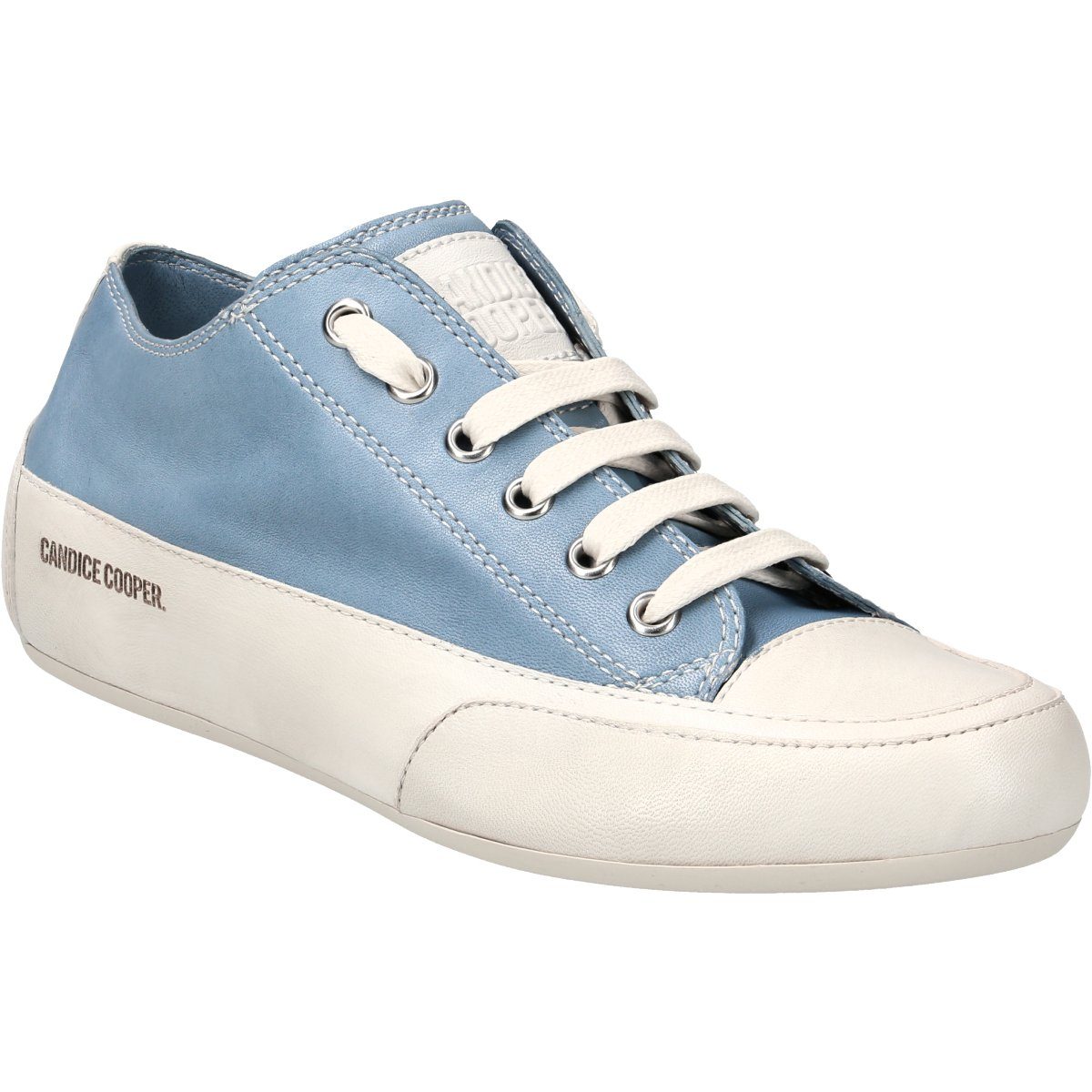 Candice Cooper Damen Mid S Sneaker – Roter Ledersneaker Mit Seitlichem Reißverschluss, Inspiriert Von 90er Basketballschuhen