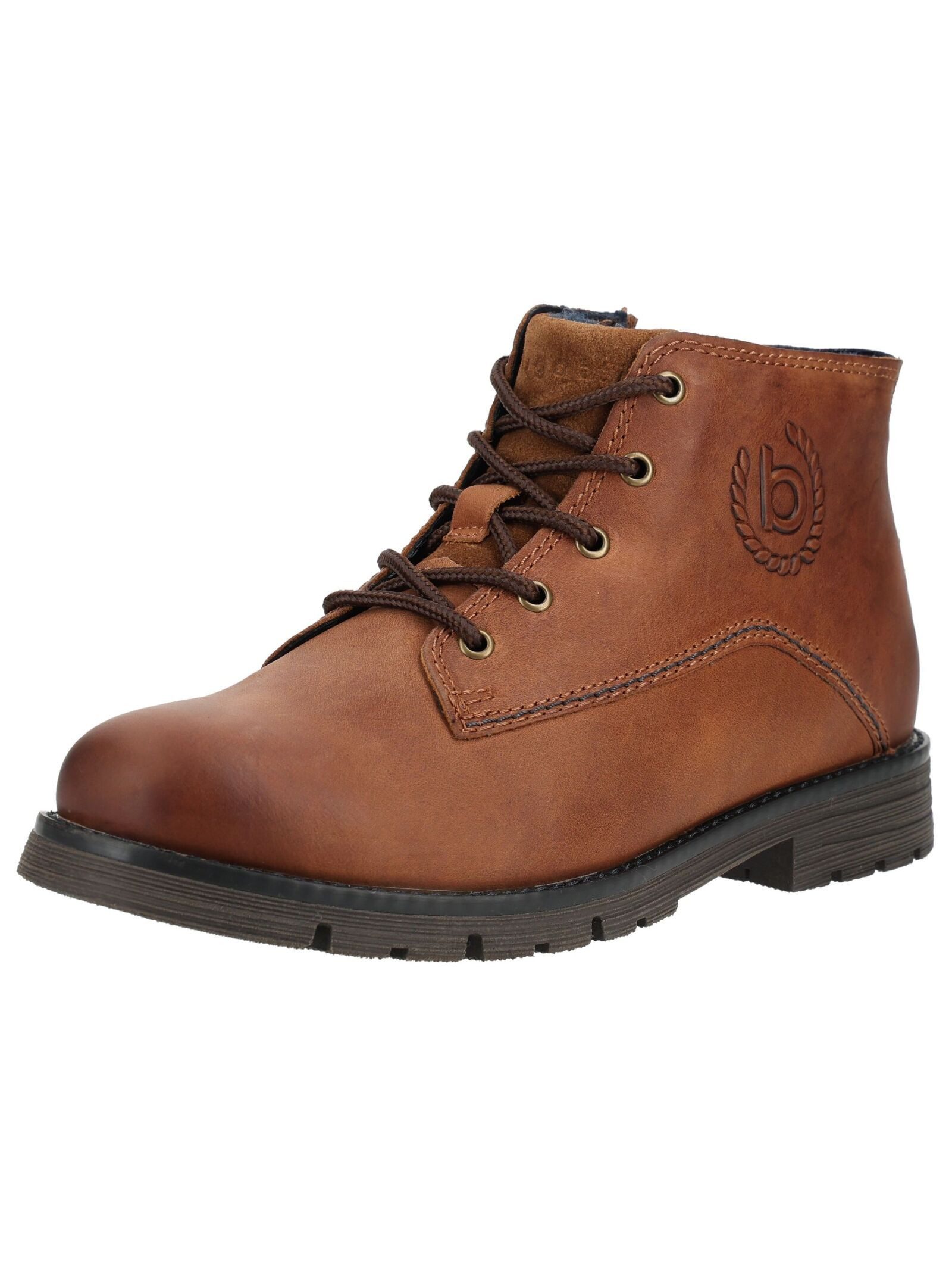 bugatti bugatti Stiefelette Leder Schnürstiefelette