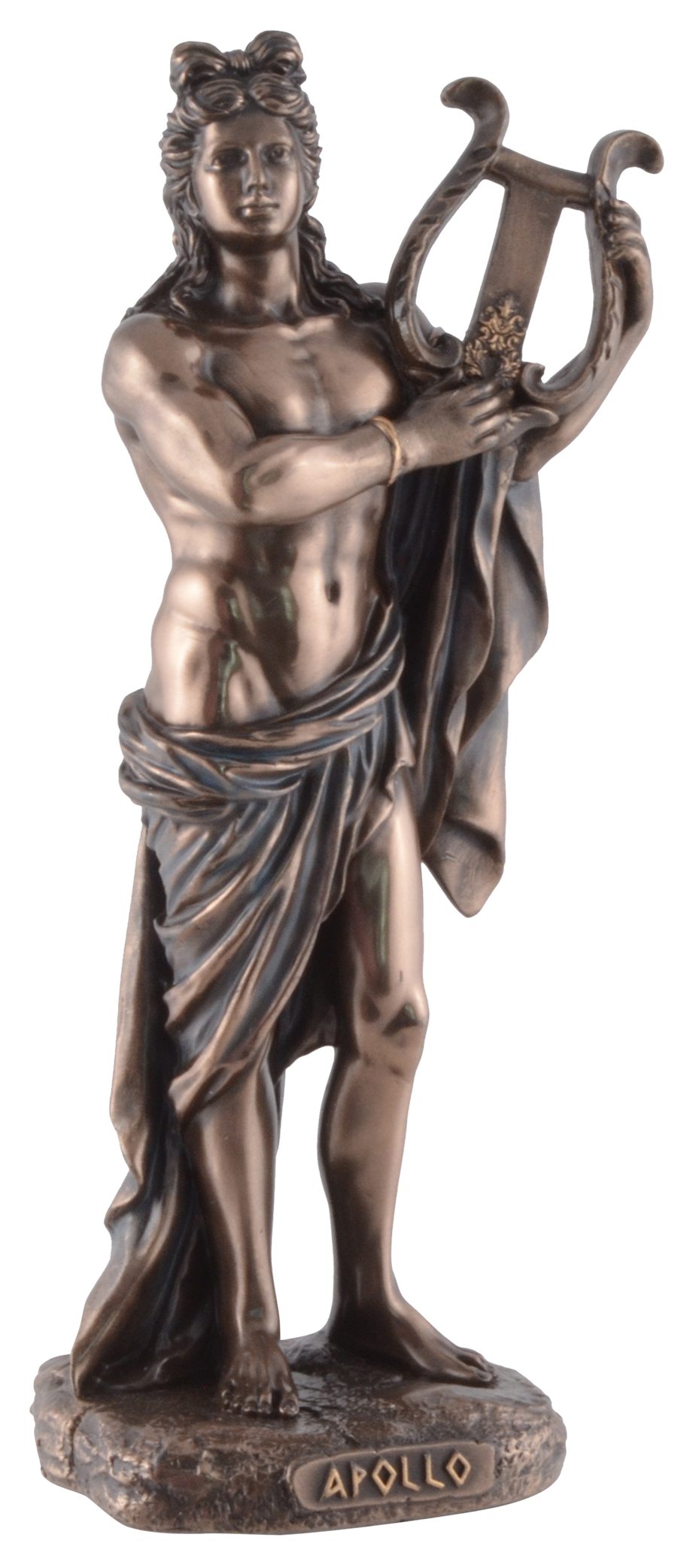 7x5x16cm Dekofigur Größe: bronziert/coloriert, Griechischer Gott Apollo, ca. Vogler L/B/H Veronesedesign, Gmbh direct
