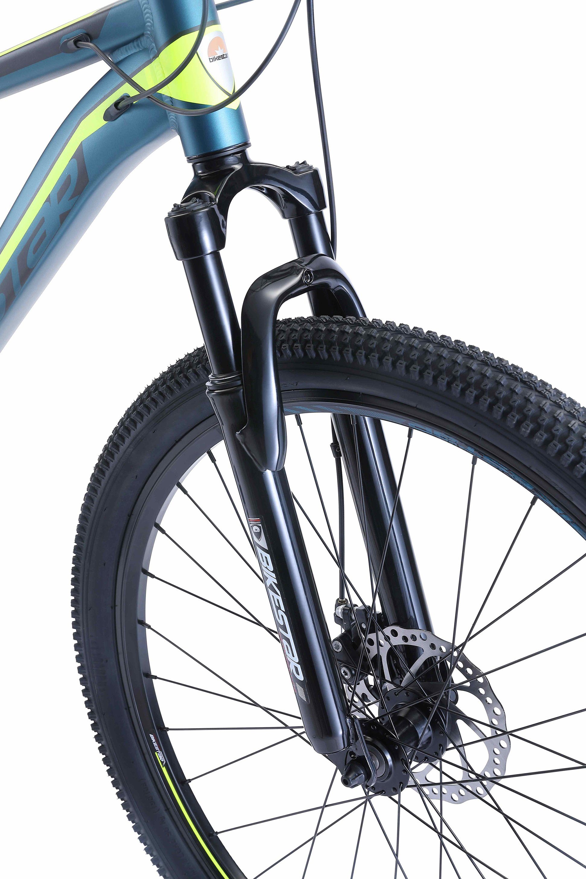 Bikestar Mountainbike, 21 Gang Kettenschaltung RD-TY300 Shimano Schaltwerk