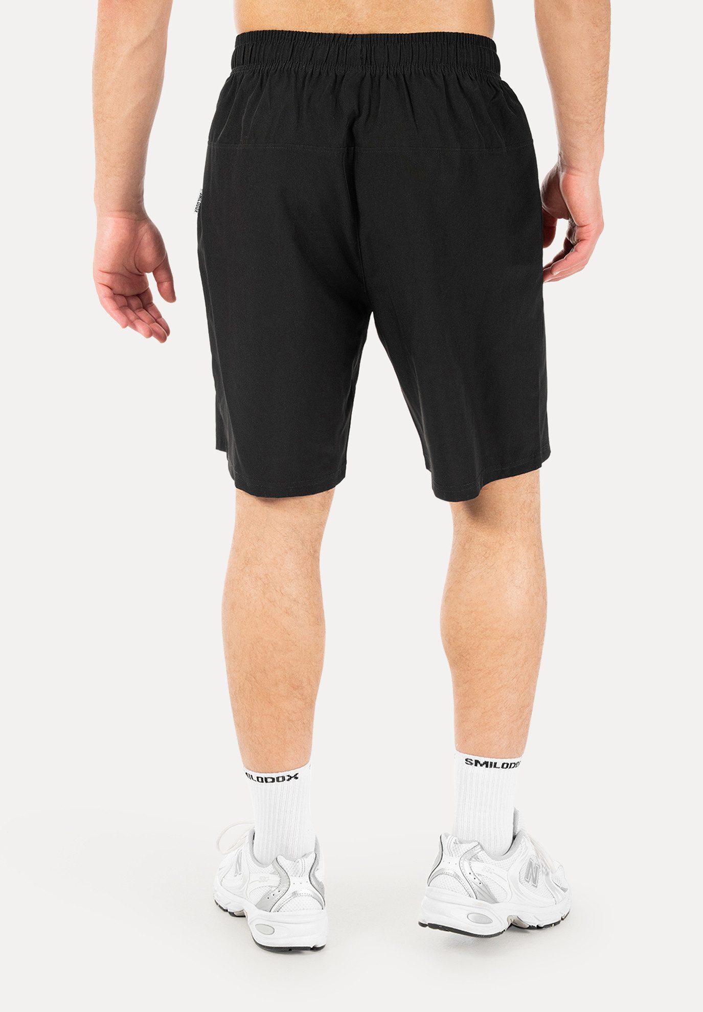 Smilodox Shorts Jarek Herren, Regular Fit, Trainingsshorts, Stretch, Gym & Laufshorts Bi-Stretch, Kordelzug, Kletttasche, atmungsaktiv, elastisch