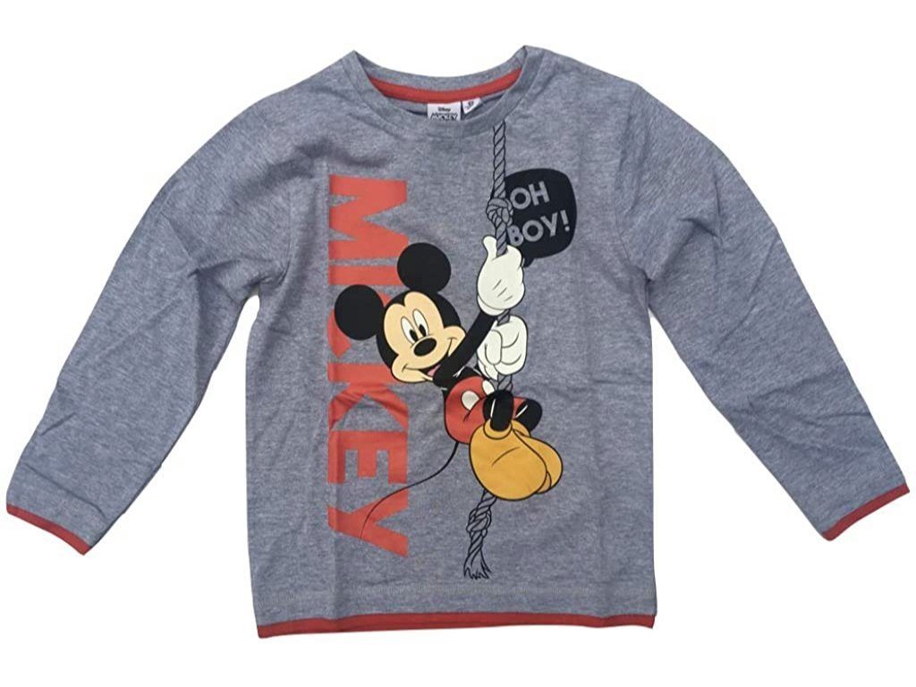 Disney Mickey Mouse Langarmshirt Mickey Mouse Langarmshirt grau