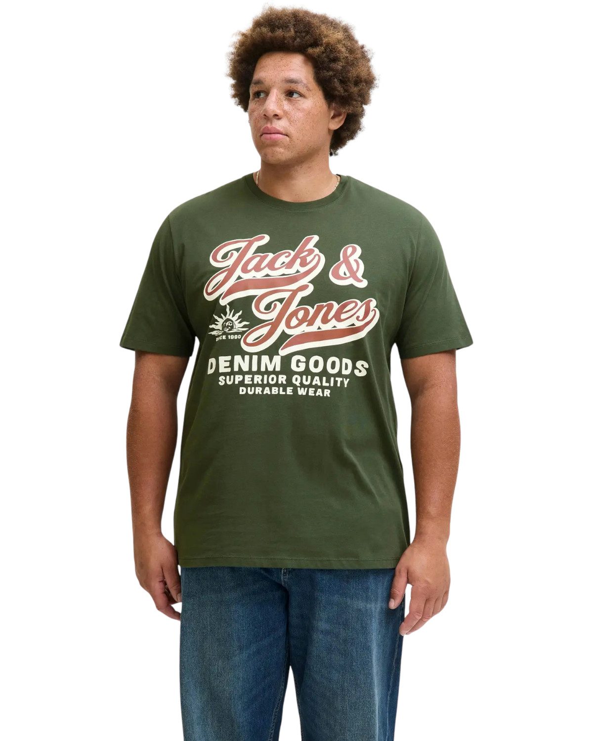 Jack & Jones PlusSize Print-Shirt (Spar-Set, 3er-Pack) Big Size Shirt Überg günstig online kaufen