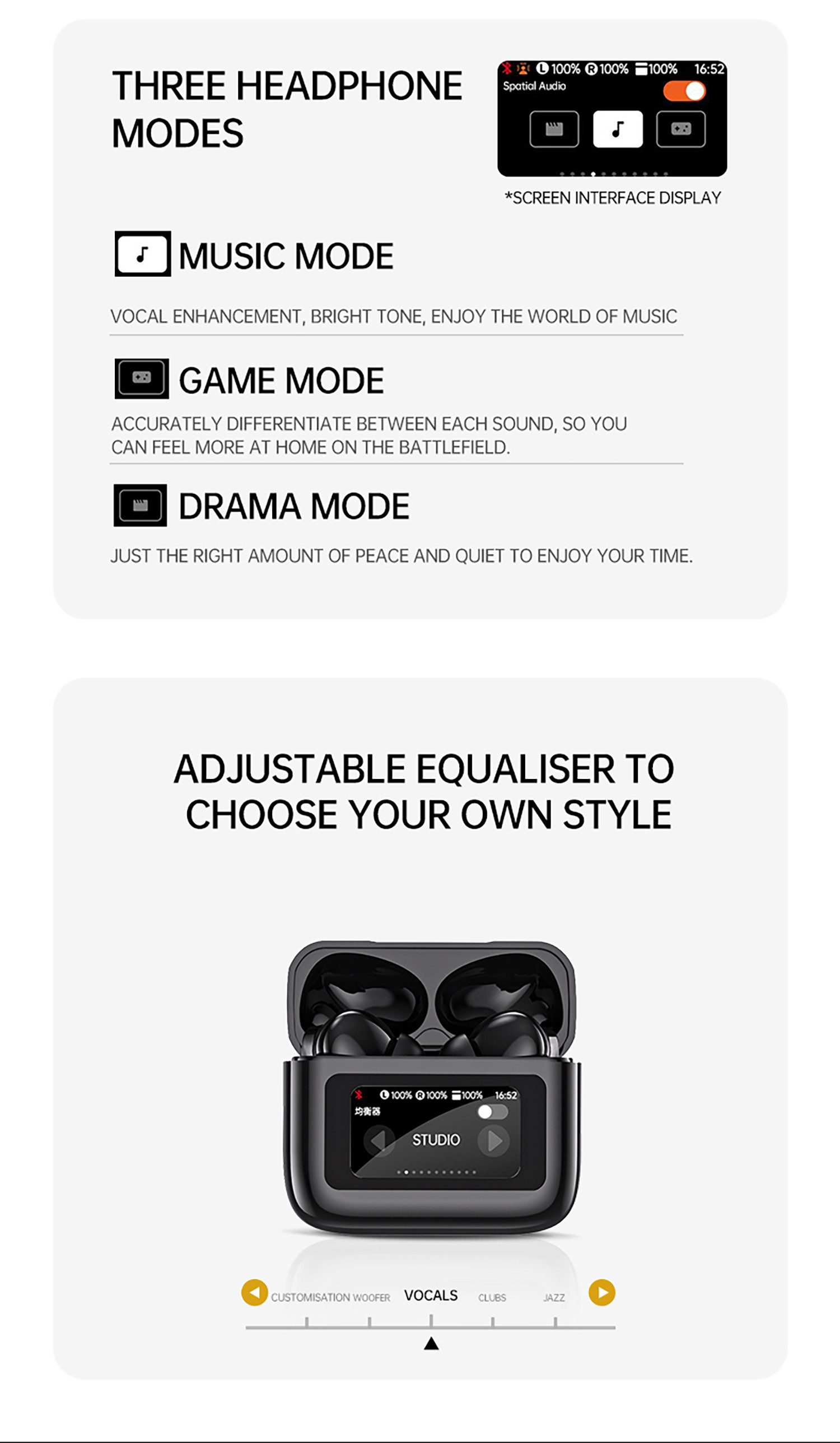 ibettertec Bluetooth Kopfhörer Sport, in Ear Kopfhörer Kabellos Bluetooth 5.3 mit In-Ear-Kopfhörer (HD Mic, Herausragender Sound, 40 Std Spielzeit, Comfort Fit, Dual LED-Anzeige, IP7 Wasserdicht Ohrhörer mit Ohrhaken, Kopfhörer, TWS In-Ear-Kopfhörer, In Ear Ohrhörer, Open Ear Kopfhörer)