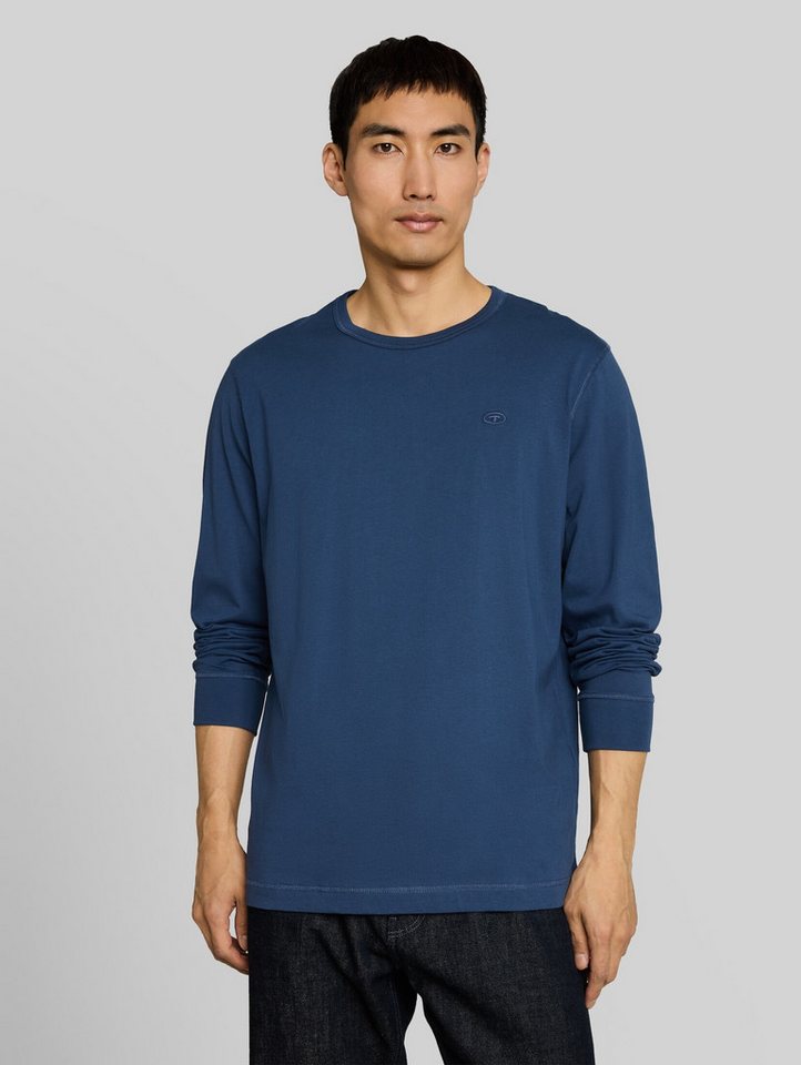 TOM TAILOR Langarmshirt T-Shirt (im Einserpack) Basic Langarmshirt aus Baumwolle