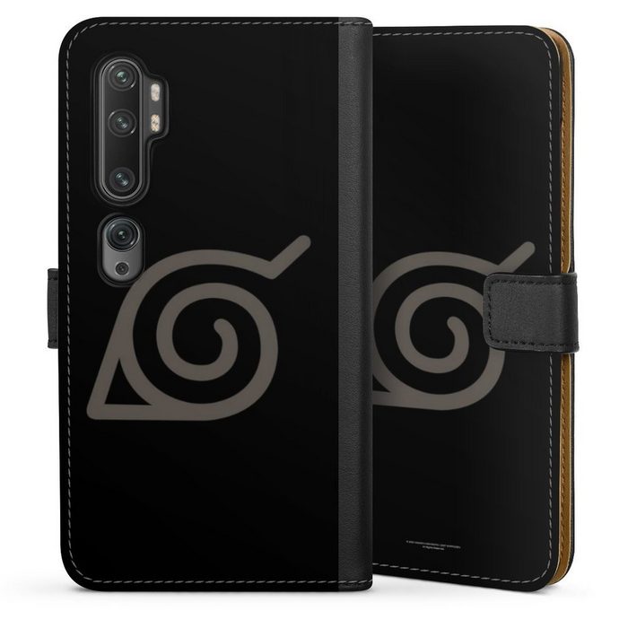 DeinDesign Handyhülle Konoha Logo Naruto Shippuden Konoha Xiaomi Mi Note 10 Hülle Handy Flip Case Wallet Cover Handytasche Leder