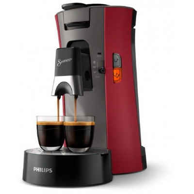 Philips Senseo Kapsel-/Kaffeepadmaschine CSA240/90 - Kaffeepadmaschine - dunkelrot