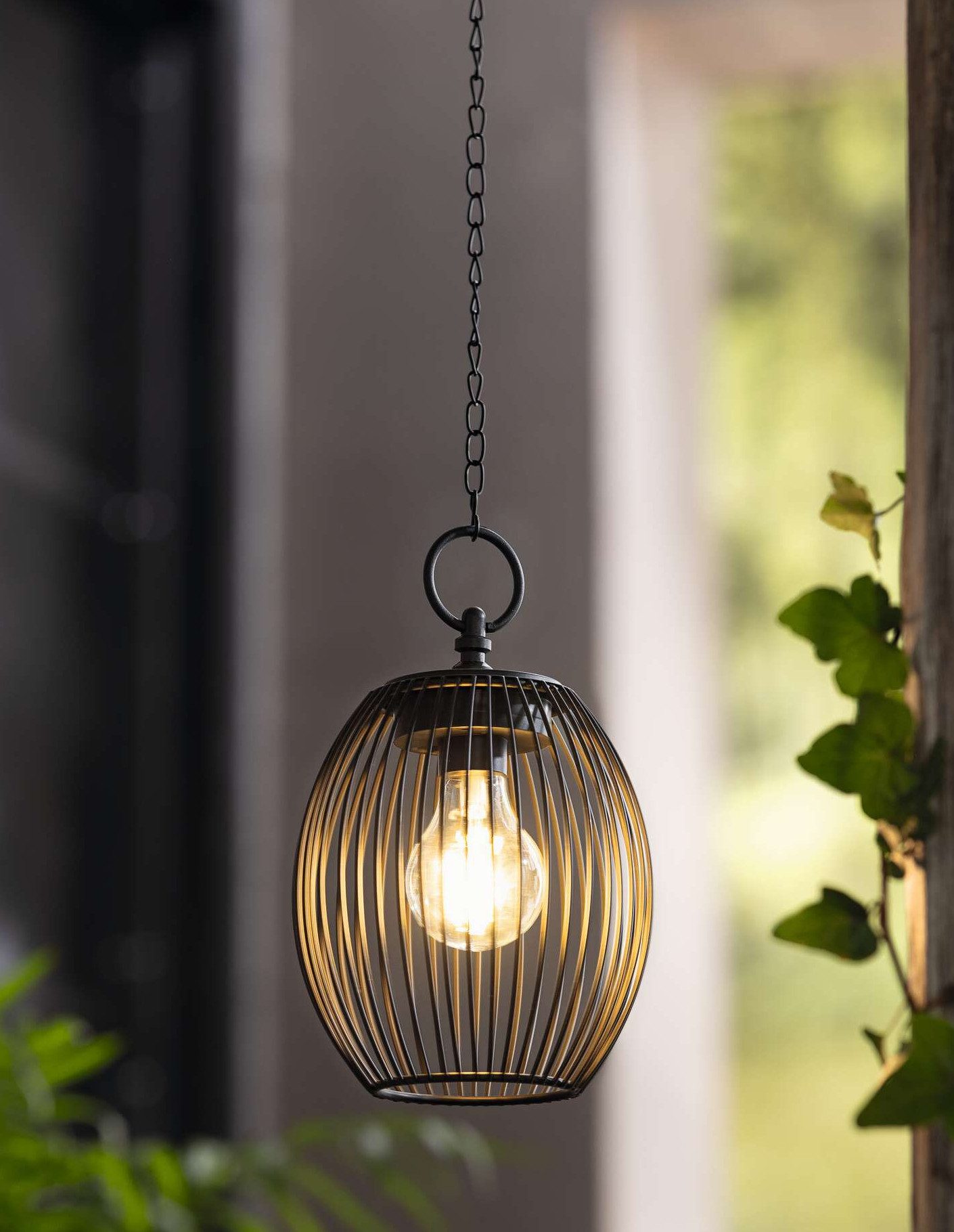 Dekoleidenschaft LED Solarleuchte aus Metall, schwarz, Gartenlaterne, Garte günstig online kaufen