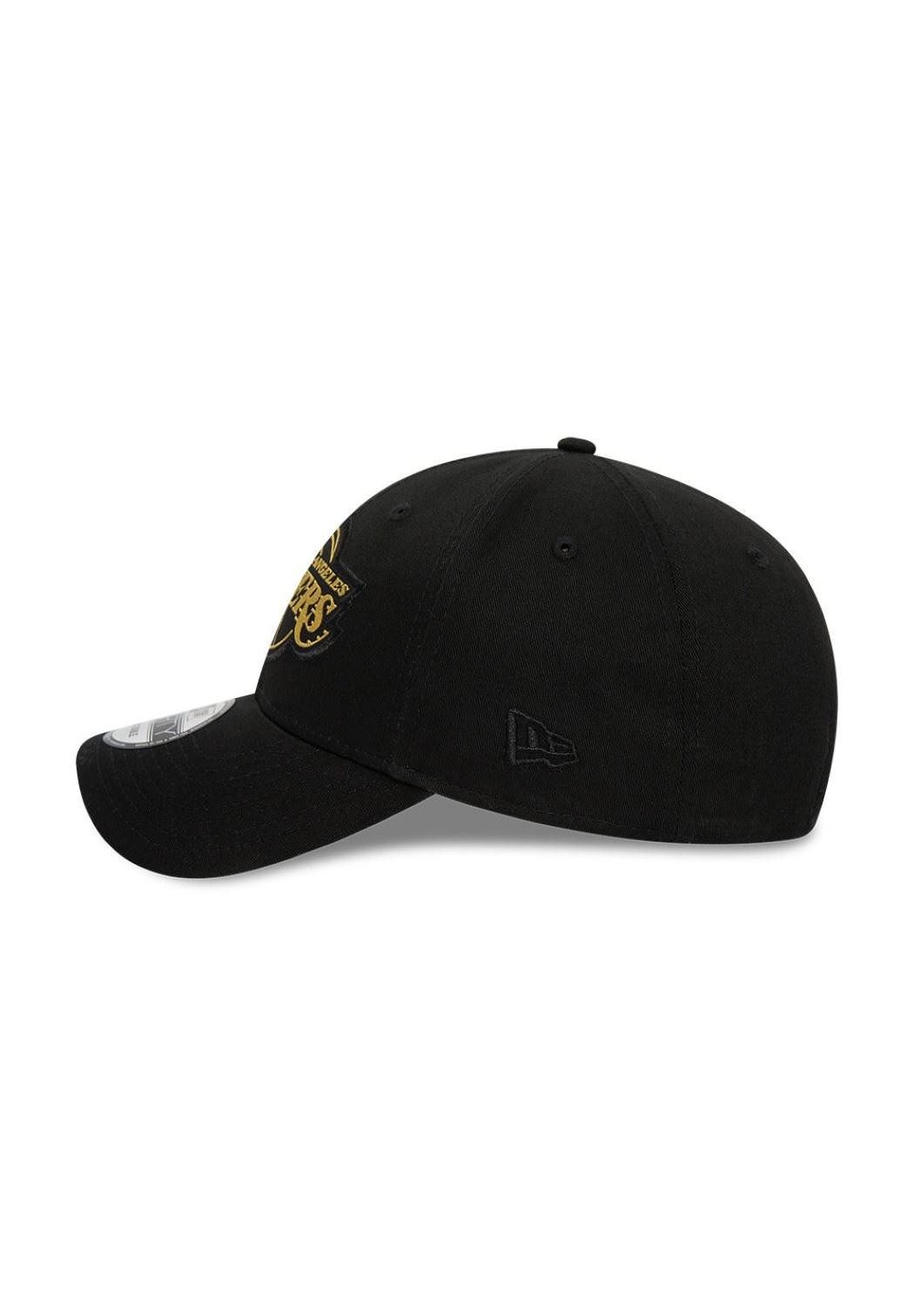 New Era Baseball Cap Los Angeles Lakers NBA Metallic Badge Schwarz Verstellbare 9Forty Cap (1-St)
