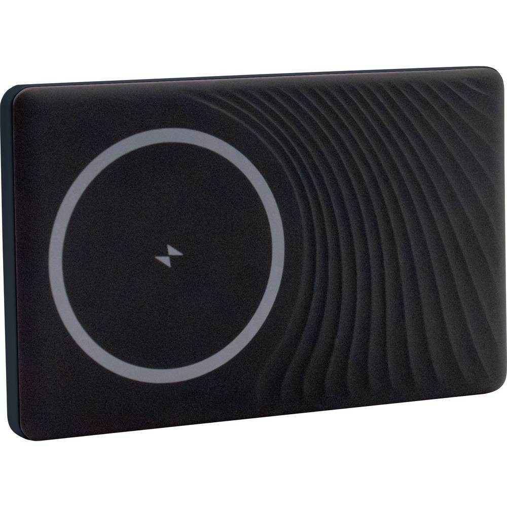 Realpower MAG ultra slim Powerbank 5000 mAh Magsafe, USB PD USB-C® Dunkelblau, Powerbank