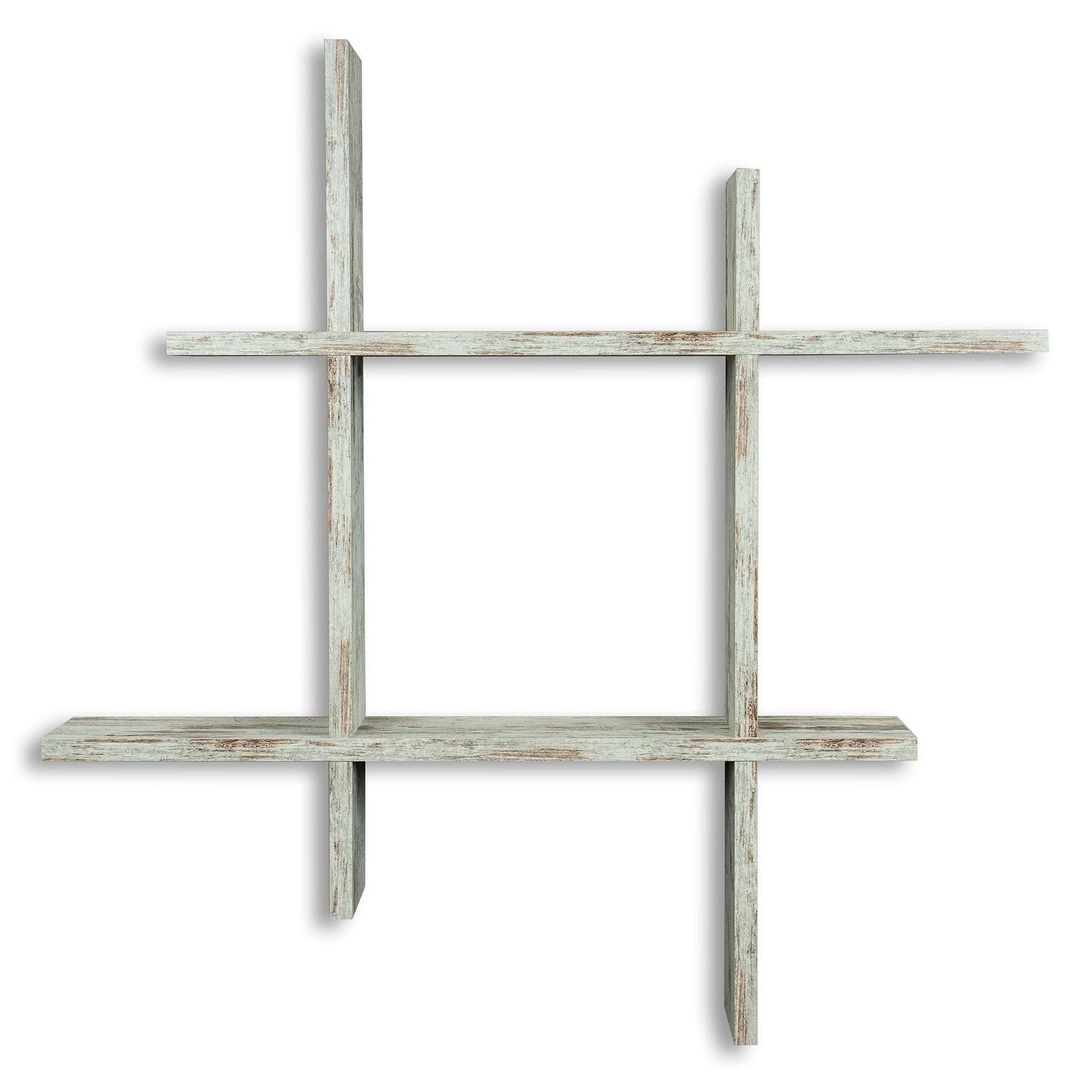 Levandeo® Wandregal, levandeo Hashtag Regal 75x75cm günstig online kaufen