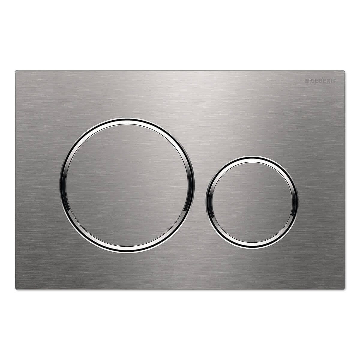 GEBERIT Betätigungsplatten Sigma 20 für 2-Mengen-Spülung edelstahl poliert/gebürstet 115882SN1