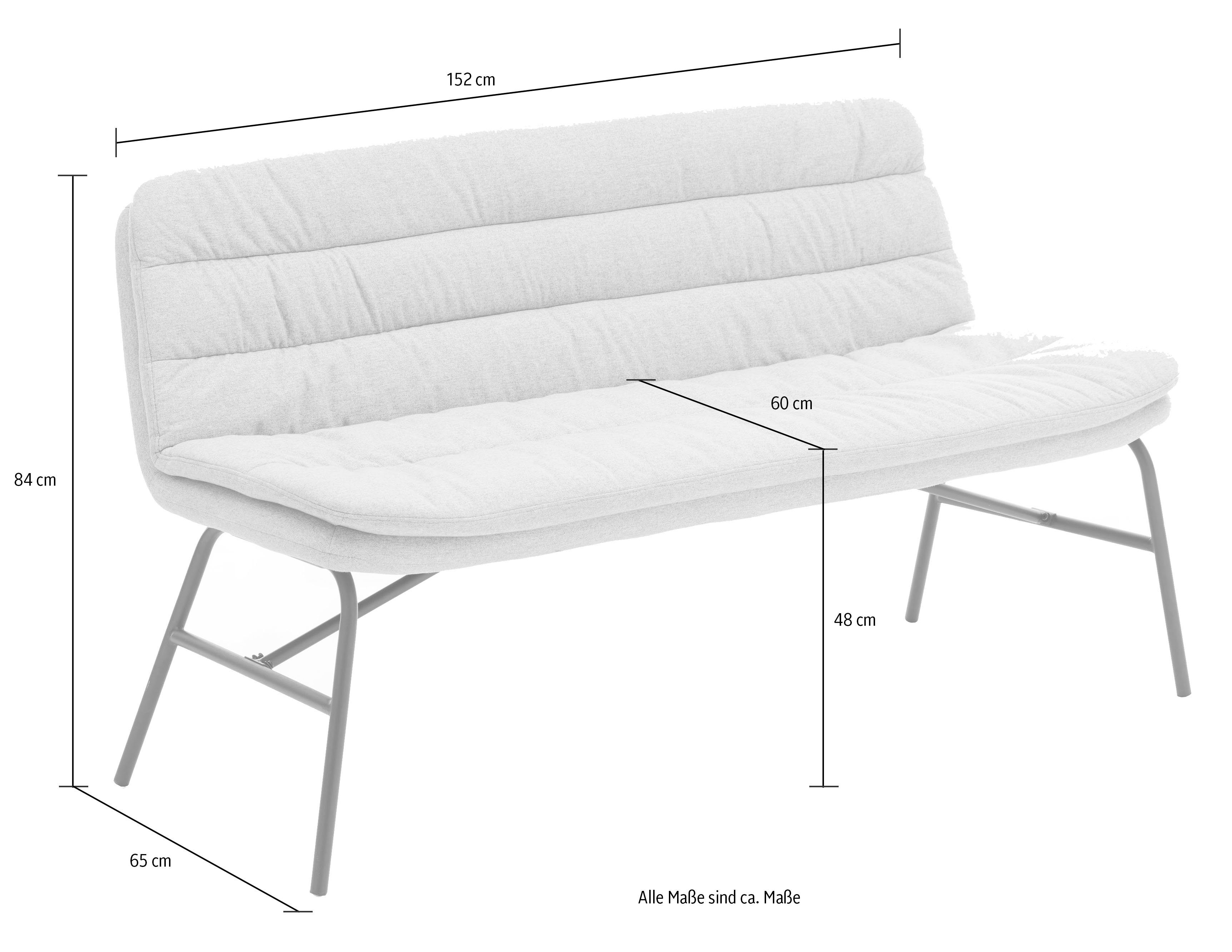 affaire Home breiter tiefer Bank mit Sitzfläche Sitzbank und moderne Peter,