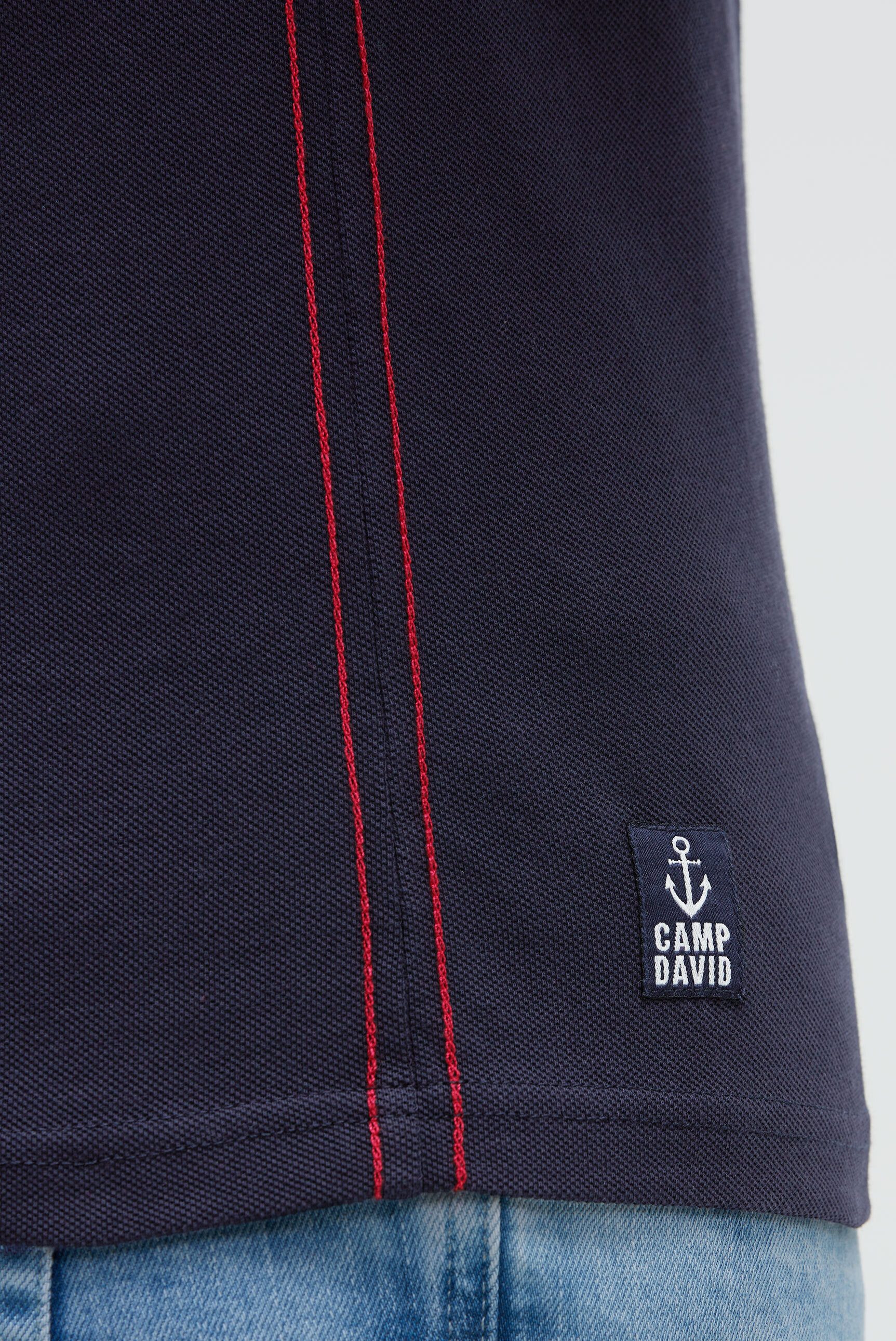 CAMP DAVID Poloshirt aus Baumwolle